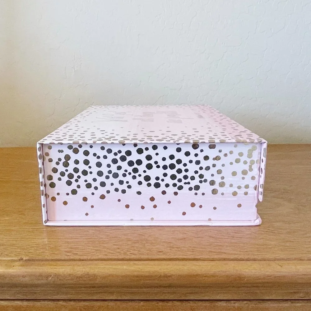 Decorative Storage Box With God All Things Are Possible Matthew 19 26 Pink Gold